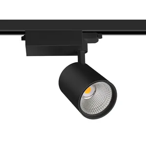 Vente chaude LED Rail Lumière Commercial Magasin De Vêtements Maison Restaurant Fond LED Plafonnier COB Rail Projecteur
