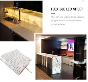 3000k/4000k/5000k/6500k pietra contropiede retroilluminazione LED Flex foglio di luce Ultra sottile pannello flessibile LED foglio luminoso - Product Image 3