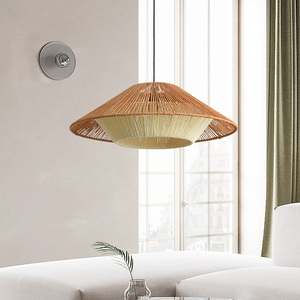 Lampada a sospensione, <span class=keywords><strong>paralume</strong></span> <span class=keywords><strong>in</strong></span> <span class=keywords><strong>corda</strong></span> intrecciata del ristorante, lampada a grappolo - Product Image 3