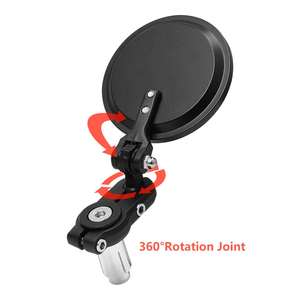 1 paire de rétroviseurs ronds universels pour moto, 7/8 pouces, 22mm, rétroviseurs pliables pour guidon - Product Image 2