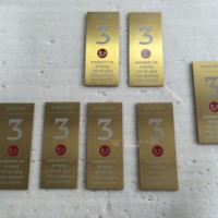 Letrero Luminoso Personalizado de Titanio Dorado |   Acero Inoxidable Antihuellas para Uso en Interiores, Ecológico