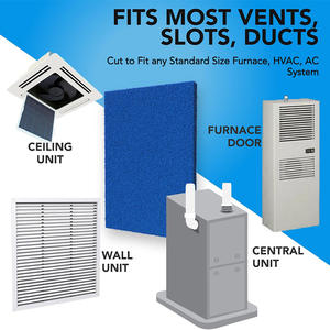 Filtro de Fieltro de Algodón Azul Personalizable para Ventilación Industrial y Adsorción - Product Image 3