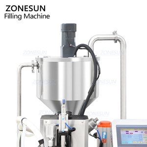 ZONESUN ZS-WCHJ1C pompe à Piston automatique pommade liquide visqueux gelée de pétrole cosmétique crème pâte Machine de remplissage avec chauffage - Product Image 3