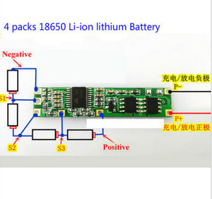 BSSY) Scheda PCB per Batterie 3S 12.6V 4S 16.8V 2A per 3-4 Pacchi di Batterie agli Ioni di Litio 18650 - Product Image 2