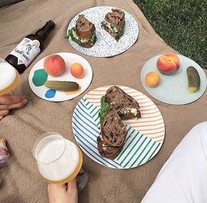 Pas de PLASTIQUE usine vente directe assiette ensembles assiette en fibre de bambou <span class=keywords><strong>vaisselle</strong></span> biodégradable - Product Image 2