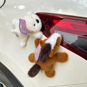 Nouveautés 2026 Tendance : Jouet en peluche grenouille rembourré en coton PP, Aimant de réfrigérateur, Décoration magnétique pour voiture paresseux des Highlands, Unisexe 14+ - Product Image 2