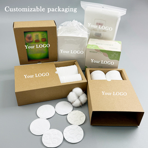 Chứng nhận OEKO-TEX bán buôn tùy chỉnh mặt mỹ phẩm tinh khiết miếng bông trang điểm Remover Pad Vòng dùng một lần miếng bông - Product Image 5