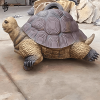 Grandes sculptures d'animaux marins et statues de tortues en bronze sculptées à la main pour la décoration côtière extérieure