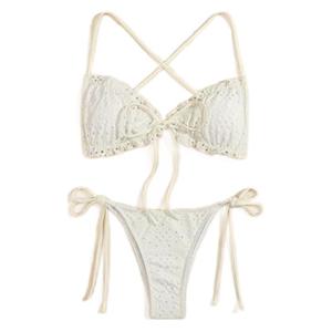 Traje de baño de nuevo estilo 2022, de dos piezas de color liso, adelgazante y sexy, estilo europeo y americano, estilo Ins, traje de baño para aguas termales - Product Image 5