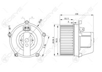 OE #   701819167 Moteur de ventilateur de climatisation 12V pour voiture, ensemble de ventilateur de soufflerie de climatisation, ventilateur de soufflerie DC automatique pour pièces VW TRANSPORTER/T4