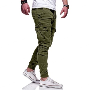 Men`s Slim <b>Fit</b> Urban Casual Pencil Jogger Cargo <b>Work</b> Pant Training <b>Trousers</b> - Product Image 2