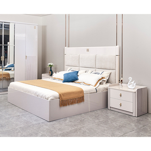 2026 ensemble de meubles de chambre à coucher modernes lit double king size chambre d'hôtel Suite cadre en bois ensembles de chambre à coucher complets de luxe pour la maison - Product Image 1