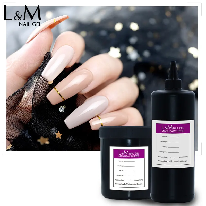 L & M Manufacturerアート爪ポリッシュ卸売Velvet Matte Soak Off Gel Polish