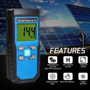 Medidor de Energía Solar Profesional, Piranómetro de Alta Precisión para Medición Solar y Pruebas de Películas, con Unidades Duales de W/m2 y BTU - Product Image 4