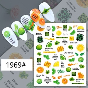 Paso Sico <span class=keywords><strong>2022</strong></span> <span class=keywords><strong>verano</strong></span> frutas vacaciones manicura suministros DIY autoadhesivo Nail Art pegatina <span class=keywords><strong>para</strong></span> <span class=keywords><strong>uñas</strong></span> diseño DIY - Product Image 3