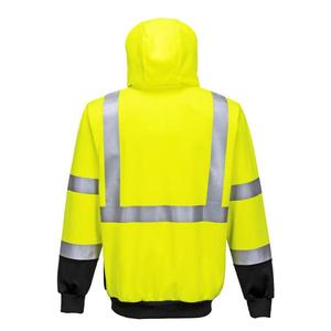 PORTWEST - B315YBRXXL Sweat à capuche zippé bicolore jaune noir haute visibilité-EAN 5036108268085 HI-VIS WORKWEAR - Product Image 2