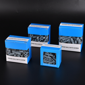 Expandable PE Plastic Shield Expanding Anchor Screw Dowel <strong>Wall</strong> Plug <strong>Nails</strong> Plastic <strong>Wall</strong> Plug Expand Insulation Anchor Box Package - Product Image 1