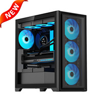 Gabinete para Juegos OEM ATX MATX ITX, Caja para PC de Escritorio, Caja para CPU con Ventilador, Venta al por Mayor 2355ATX Caja Boitier Gabinete