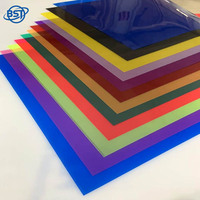 Feuilles de PVC transparentes en PP coloré faites à la main, profilés en plastique givré, matériaux pour la maternelle, découpe personnalisée