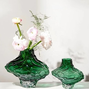 Florero de cristal irregular creativo de alta calidad para la decoración del hogar Florero <span class=keywords><strong>en</strong></span> forma de valle de estilo nórdico de lujo para la boda o regalo - Product Image 6