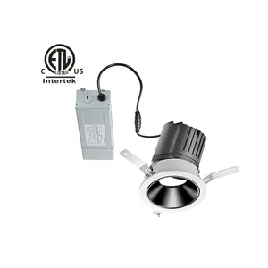 Daytonled menos redondo cuadrado UGR<13 empotrada sin marco downlight carcasa de aluminio downlight anti glare