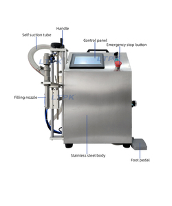 LT-GPF01 semi-automatique pompe à engrenages à tête unique crème glacée sirop yaourt machine de remplissage pâte de sésame miel beurre d'arachide emballeur - Product Image 6