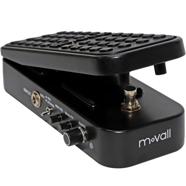Movall MP-120 Big Size Classic Black Aluminum/Alloy CE RoHS FCC Certified Wah & Volume Guitar Effect Pedal