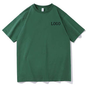 เสื้อยืดผู้ชายผ้าฝ้ายเรียบ แขนสั้น คอกลม ทรงปกติ สีพื้น ผ้าถักลำลอง ระบายอากาศได้ดี มีโลโก้ด้านหน้า - Product Image 4