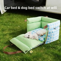 Nouveau Sac de Transport Portable de Luxe 2-en-1 pour Animaux de Compagnie 2026 – Coussin de Siège et Niche pour Chien, Sécurité Extérieure, Coton PP Imperméable