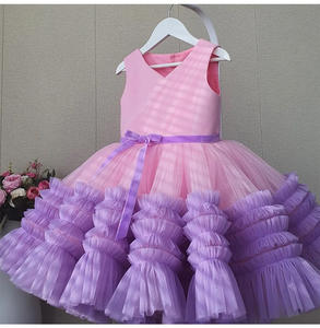 # QZ-FD605 Vestidos de Cumpleaños para Niña, Diseño 2022, Vestidos de Verano para Niña - Product Image 2