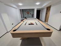 Nouvelle table de billard de luxe professionnelle sur mesure, design moderne de haute qualité, avec plateau en ardoise, revêtement en cuir et structure en bois massif, disponible en 9ft, 8ft et 7ft.