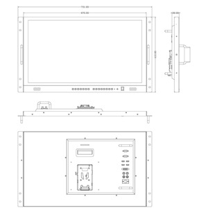 SEETEC 4K280-9HSD-CO Monitor de transmisión Ultra-HD de 27 "4K para monitoreo de CCTV y hacer películas con Monitor de director de transmisión - Product Image 6