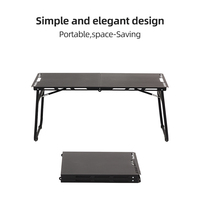 STARRYHEART, venta al por mayor, mesa plegable automática portátil, mesa plegable asistida hidráulicamente para acampar, configuración de un solo toque sin esfuerzo