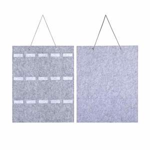 Linen Cotton Fabric Hanging Storage Pockets Organizer Wall Door Closet Home Organizer for <b>Bedroom</b> Promotional Business Gift - Product Image 3