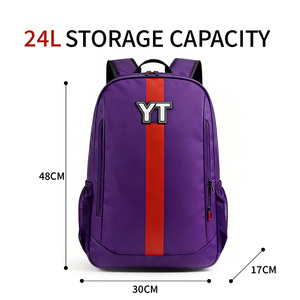 Sac à dos multifonctionnel violet YT pour activités de plein air, <span class=keywords><strong>randonnée</strong></span>, grande capacité, sac de <span class=keywords><strong>raquette</strong></span> de badminton, sac de tennis, sac de fitness - Product Image 2
