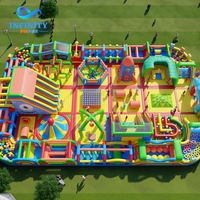 Grande aire de jeux gonflable, équipement d'amusement, jeux d'obstacles gonflables, trampoline, château gonflable, parc à thème gonflable pour enfants