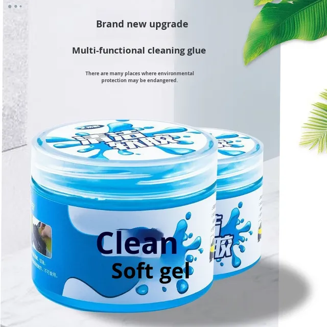 Multifunctional Car Cleaning Tool Soft Clay Interior Gap & Air Outlet Cleaner Household Keyboard Adhesive Gray Artifact