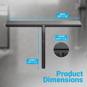 Squeegee en plastique noir <span class=keywords><strong>pour</strong></span> le nettoyage des fenêtres, lame de nettoyage en caoutchouc, squeegee en silicone, squeegee <span class=keywords><strong>pour</strong></span> fenêtres et douches - Product Image 5