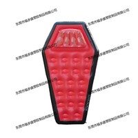 Bouée gonflable personnalisée en forme de cercueil de vampire, vente en gros directe d'usine - Transat aquatique à thème Halloween pour adultes