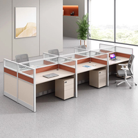 Bureau Bureau Bureau Personnel Bureau Simple Moderne Écran Station Casier Partition Employé Bureau D'ordinateur