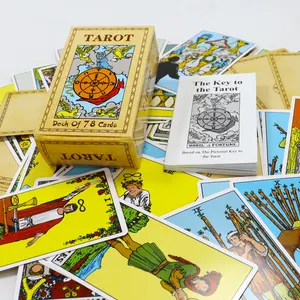 Cartes de jeu de tarot en papier édition classique impression sublimation cartes de tarot originales vierges jeu de tarot apprenant personnalisé