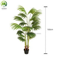 Beliebte Künstliche Grünpflanzen Bonsai-Baum Mini Plastik-Palmen Künstliche Fächerpalme für Heimdekoration