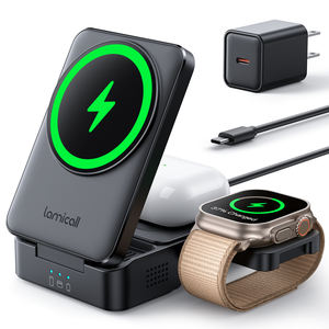 Lamicall T10 Soporte de <span class=keywords><strong>Carga</strong></span> Magnético Universal 3 en 1, <span class=keywords><strong>Base</strong></span> de <span class=keywords><strong>Carga</strong></span> Inalámbrica para Teléfono Inteligente, Reloj, Auriculares, Hogar T7 - Product Image 1