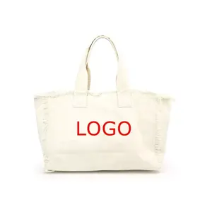 2024 New Arrive Women Purses And Handbags Ladies Women's Tote Bags Custom Print Tote Bag Fringed Canvas Beach Bag