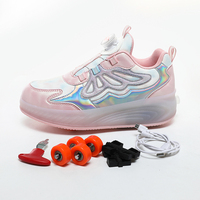 Chaussures à roulettes lumineuses LED personnalisées avec chargement USB pour garçons, filles et enfants