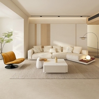 Canapé d'angle en tissu en forme de L au design moderne, trois places, multifonctionnel, canapé de luxe pour salon, pour hôtel et villa