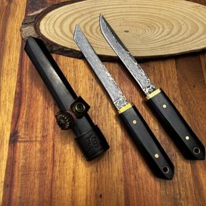 Cuchillo de Bolsillo Táctico Kiku de Alta Calidad, Personalizable OEM, con Funda de Plástico, Mango de Madera y Aplicaciones en Cuero para Uso EDC y Bricolaje - Product Image 2
