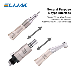 Kit de pièces à main dentaires ELIJAH CYC221 à basse et haute vitesse, turbine à air, pièce droite, pièce contra-angle, moteur à air 2/4 trous, certifié CE - Product Image 6