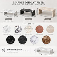 Présentoir en marbre naturel de qualité supérieure pour la vente en gros, support de table en marbre pour la présentation de produits, décoration de comptoir domestique, cadeau