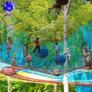 Grande rete di corda per bambini all'aperto trampolino albero parco divertimenti giostre per il divertimento arrampicata - Product Image 1